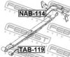 FEBEST NAB-114 Bush, leaf spring